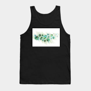 Green flowers Tank Top